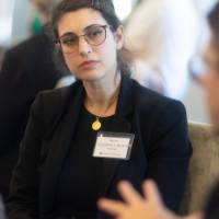 Alycia LaGuardia-LoBianco listening to peers